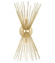 CWI Lighting 1034W8-2-620 - Savannah 2 Light 8in Gold Leaf Wall Sconce